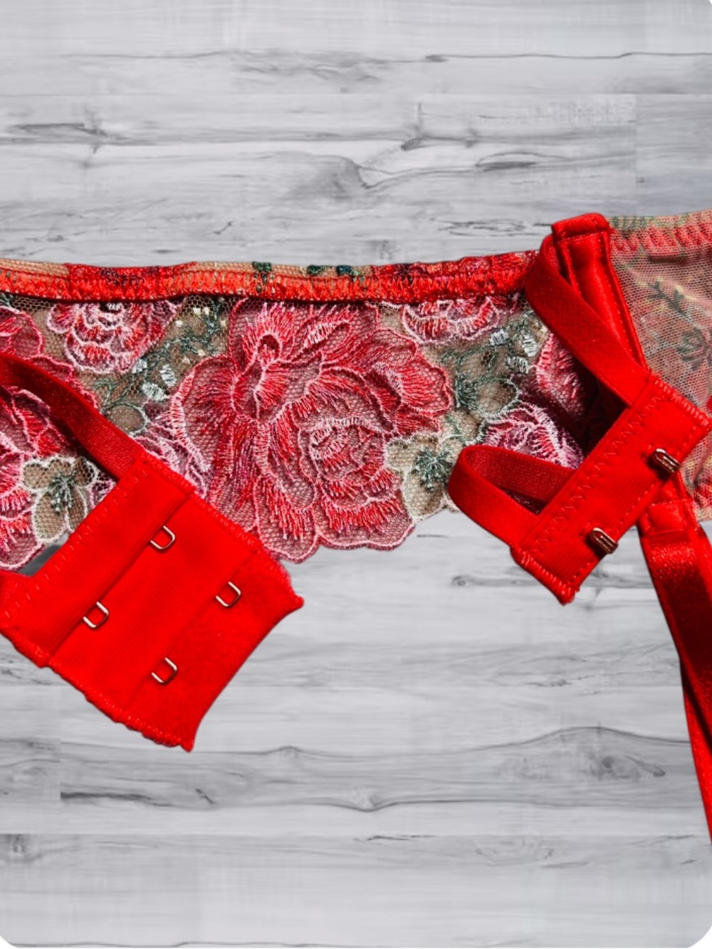 🆕💐 Floral Garter Belt Dream Angels Victoria Secret XS/S NWT - Picture 8 of 11
